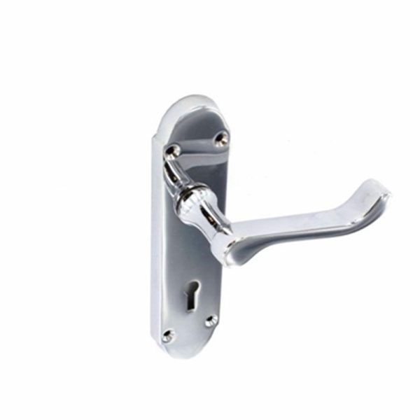 SECURIT LOCK HANDLES CP SHAPED 170MM