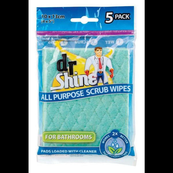 SCRUB WIPES FOR BATHROOM PACK OF 5