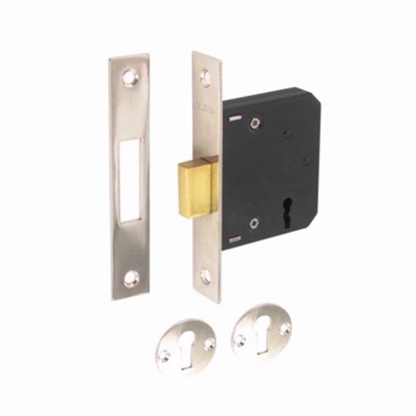 SECURIT 3 LEVER DEAD LOCK NP 63MM