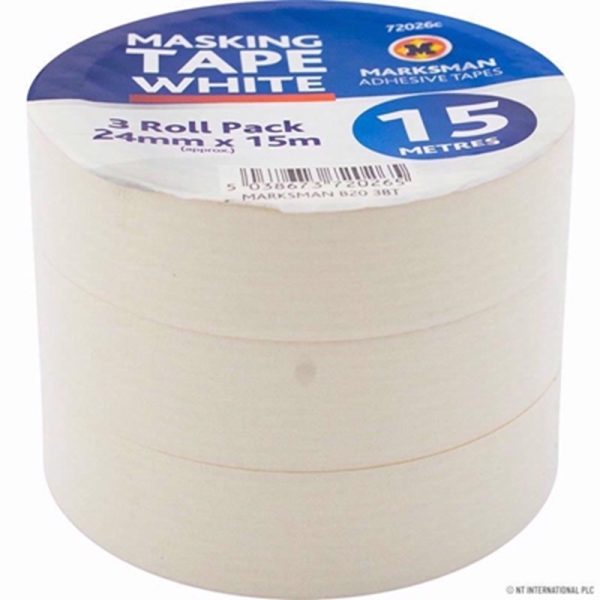 MARKSMAN TAPE MASKING 3PC 24MMX15M