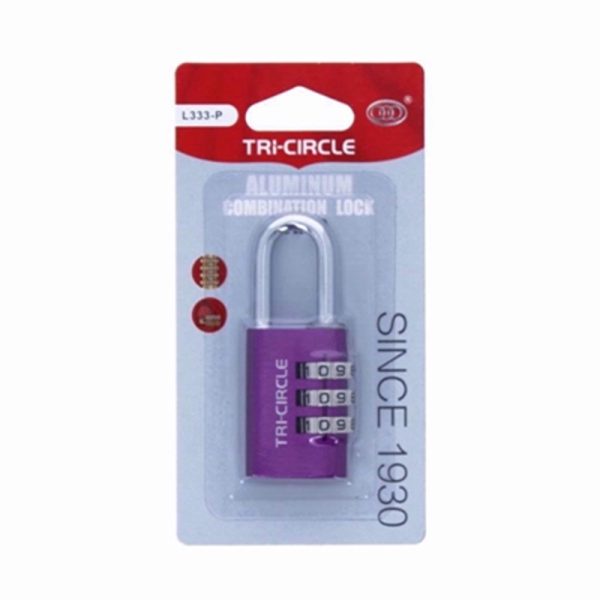 TRICIRCLE ALUMINIUM COMBINATION PADLOCK 28.5M