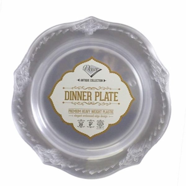 DECOR PLASTIC 20 PLATE 10 INCH