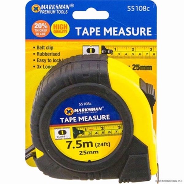 MARKSMAN TAPE MEASURE 7.5M