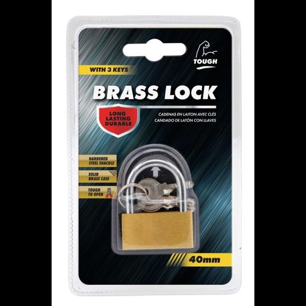 PADLOCK SOLID BRASS 40MM