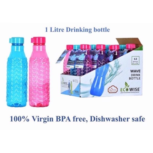 ECO WISE SPRING DRINKING BOTTLE 1 LTR