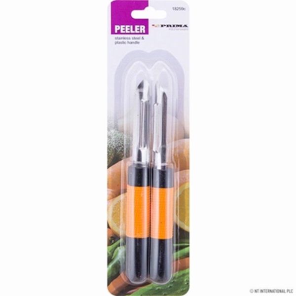 PRIMA STAINLESS STEEL PEELER 2PCE