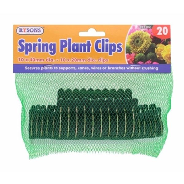 SPRING PLANT CLIPS PACK OF 20