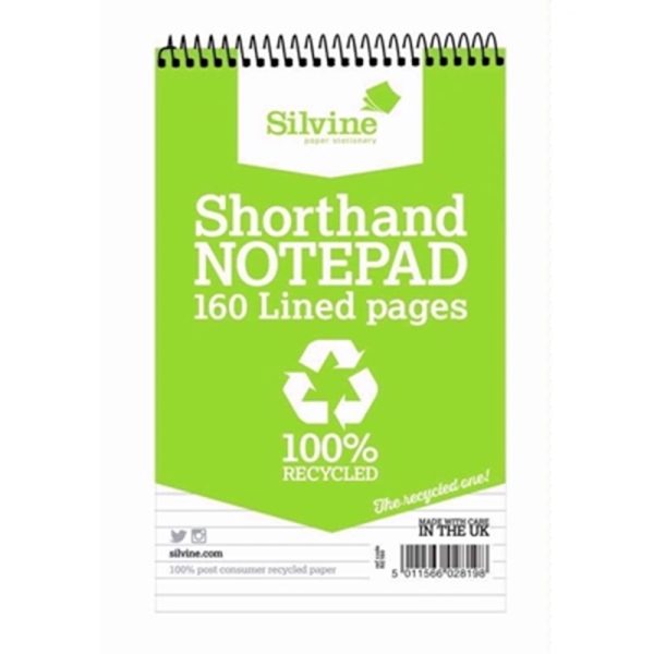 SILVINE SHORTHAND BOOK RE160 PACK OF 12