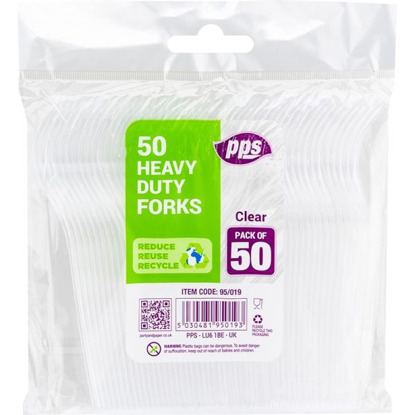 PPS CUTLERY CLEAR HEAVYDUTY 50 FORK