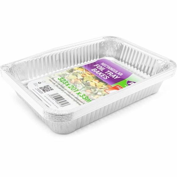 PPS FOIL 6 BAKE TRAY 323X201X33MM