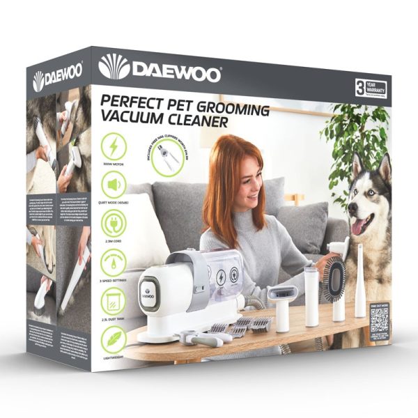 DAEWOO PERFECT PET GROOMING VACUUM CLEANER AND GROOMING SET