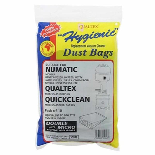 HENRY NUMATIC BAG SDB48 PACK OF 10