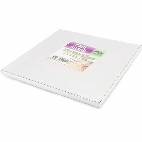 PPS CAKE BOARD SQUARE 9 INCH PACK OF 5