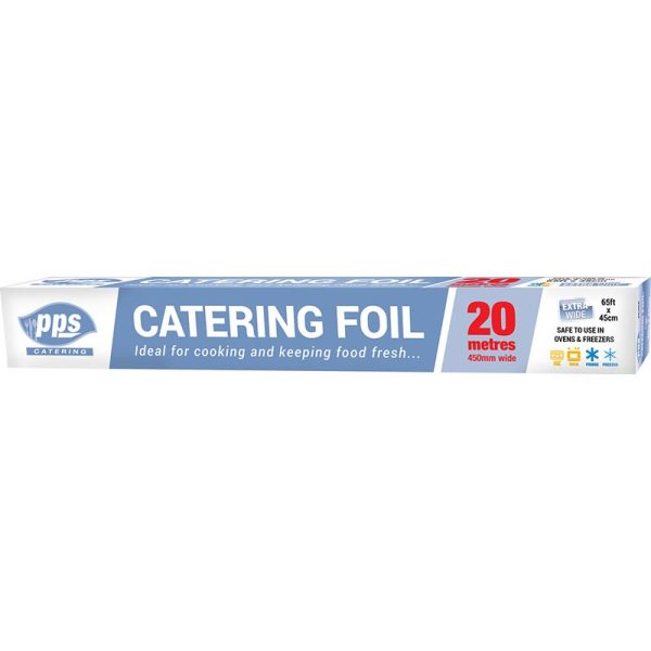 PPS CATERING FOIL 20M X 450MM PACK OF 12