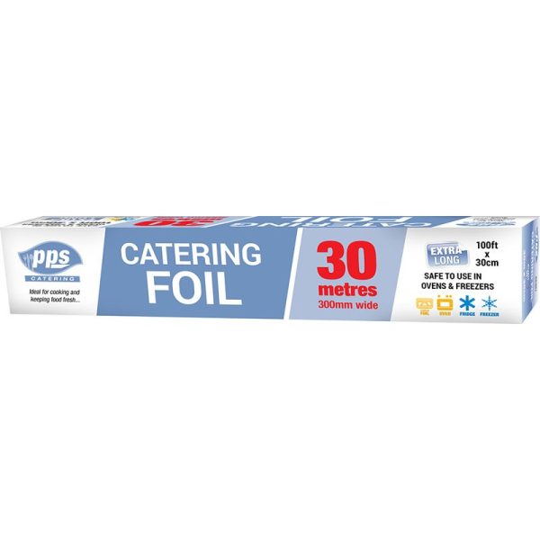 PPS CATERING FOIL 30M X 300MM PACK OF 12