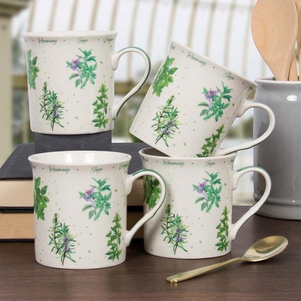 HERB GARDEN MUG SET 4