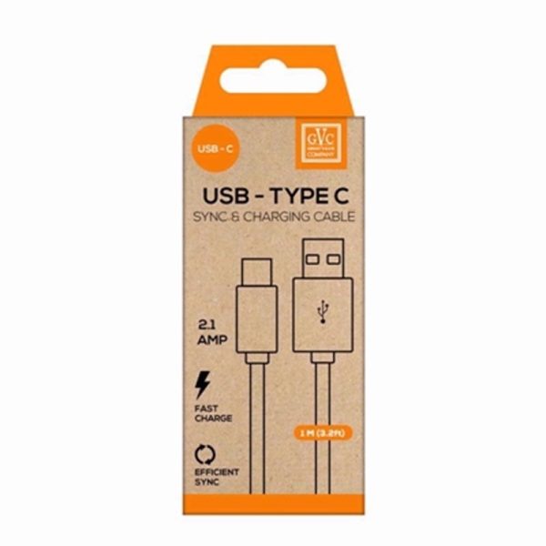 GVC TYPE C CABLE 1M WHITE