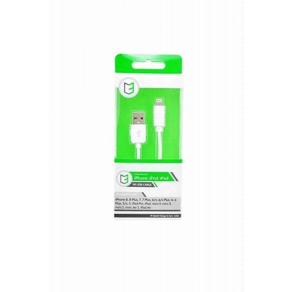 VIBE CABLE-IPHONE WHITE 5/6/7/8/X