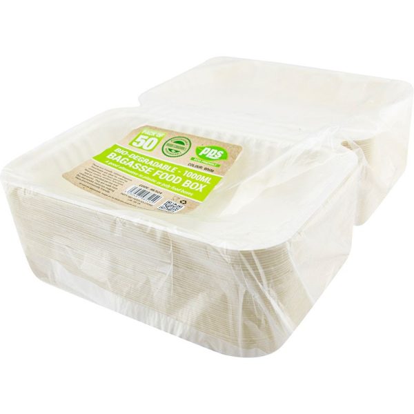 PPS BAGASSE FOOD 50 BOX 1000ML