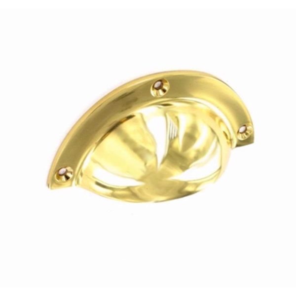 SECURIT BRASS DRAWER PULL 90MM