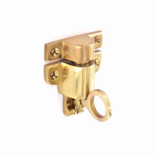 SECURIT BRASS FANLIGHT CATCH 65MM