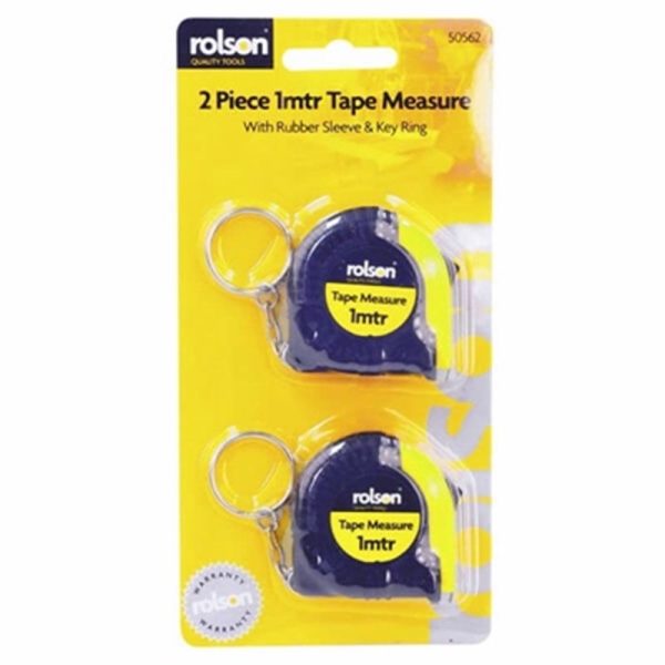 ROLSON TAPE MEASURE 1MTR 2 PCE