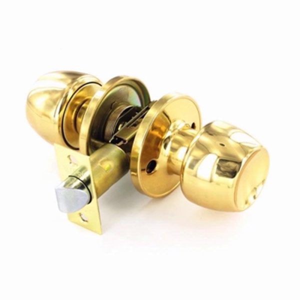 SECURIT BRASS PASSAGE KNOBSET 60/70MM