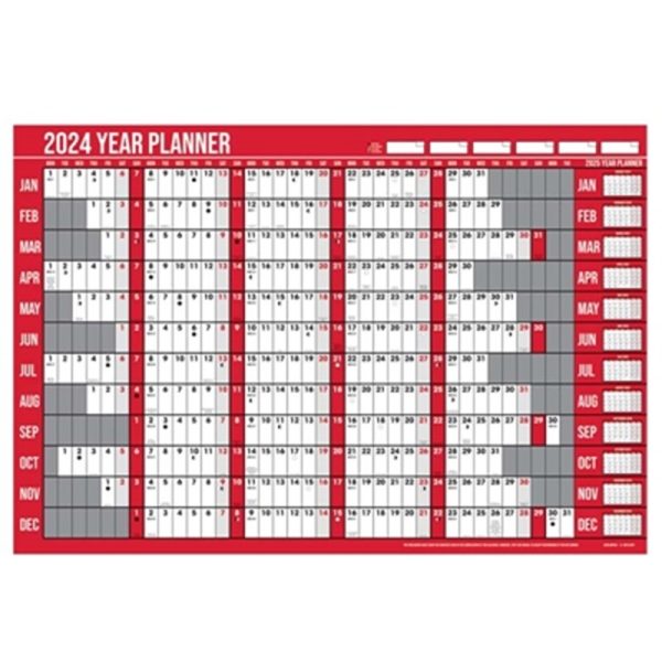 ANKER CALENDAR COMMERCIAL WALL PLANNER A1 2024