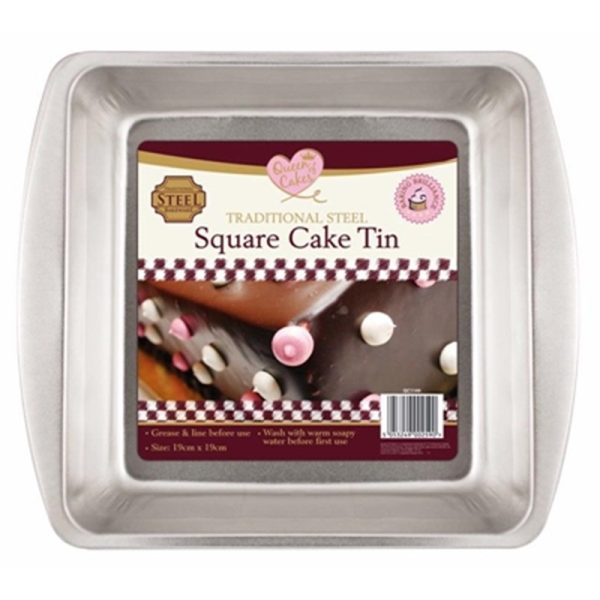 QUEEN OF CAKES SQUARE TIN