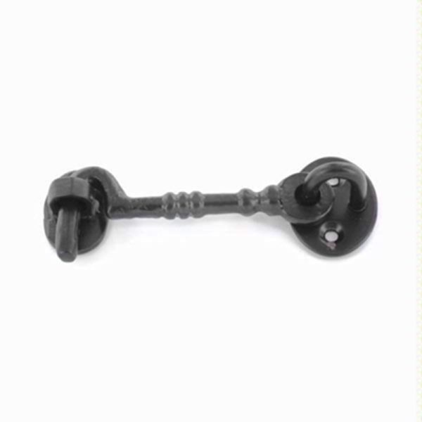 SECURIT CABIN HOOK - CAST BLACK 100MM