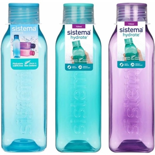 SISTEMA SPORTS SQUARE BOTTLE 725ML