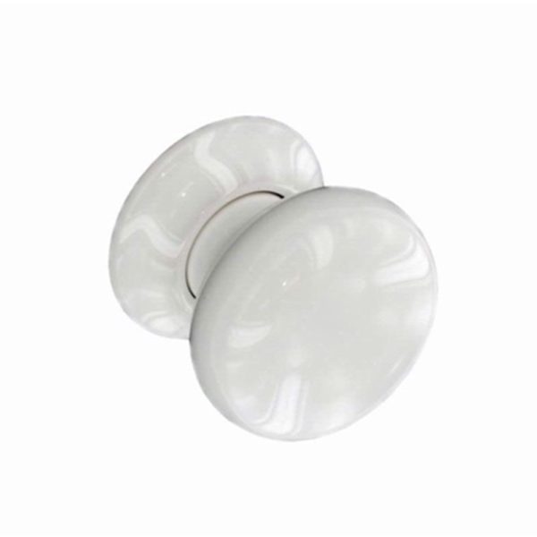 SECURIT CERMAIC DOOR KNOBS WHITE