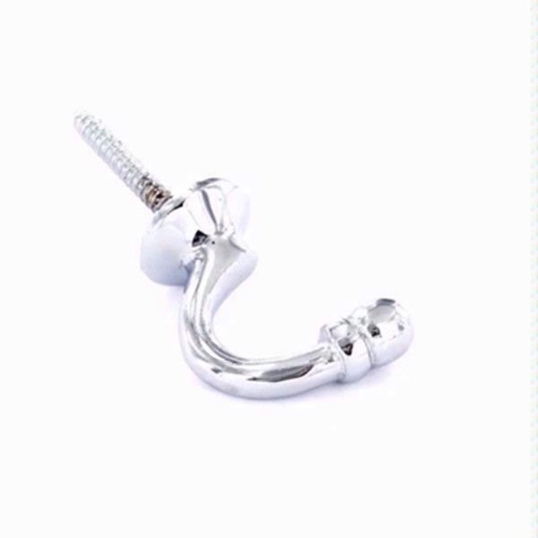 SECURIT CHROME BALL END TIEBACK HOOK