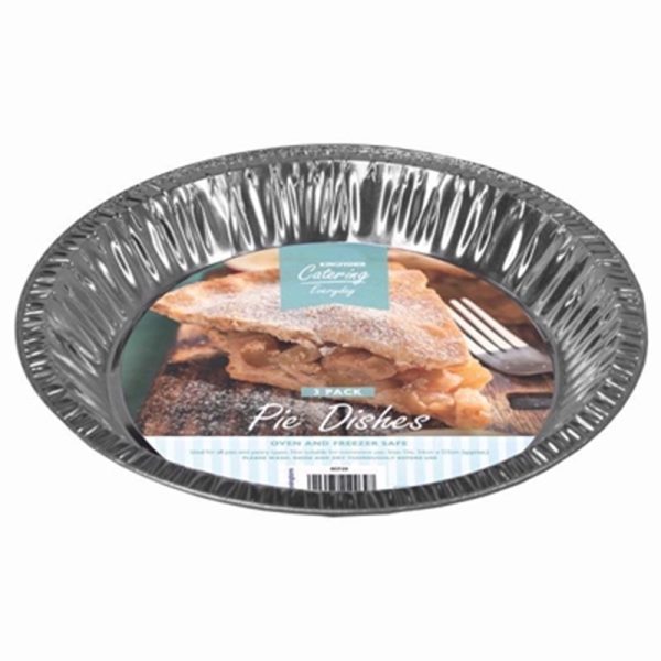 KINGFISHER FOIL PIE 3 DISHES 9.5 INCH