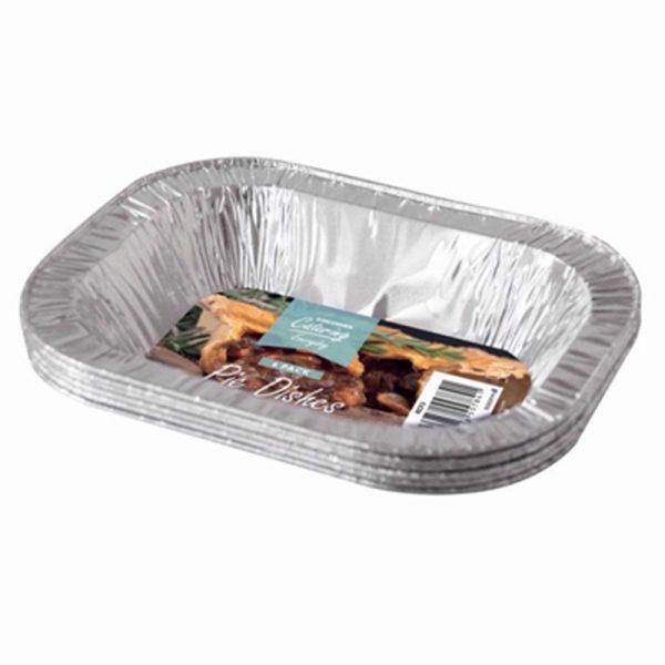 KINGFISHER FOIL PIE 6 OBLONG DISHES