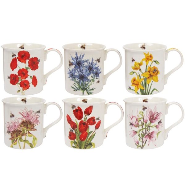 MUG BEE-TANICAL 6 ASSORTED