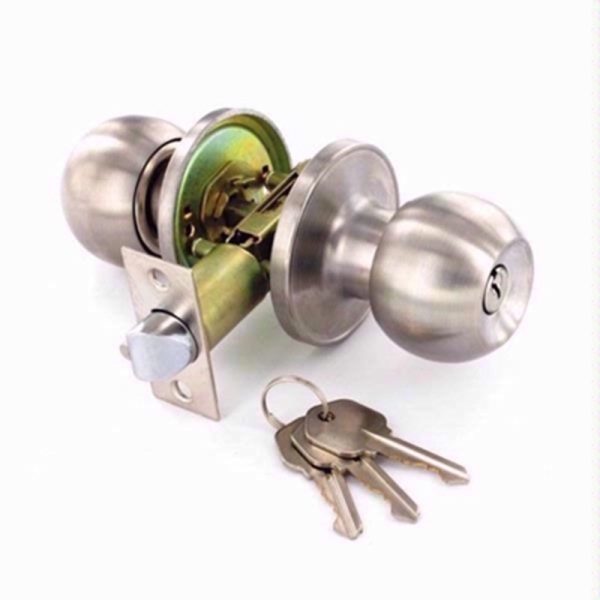 SECURIT S/ STEEL ENTRANCE LOCK KNOB SET