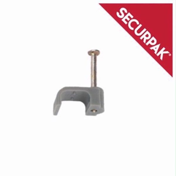 SECURPAK CABLE CLIPS T&E GREY 6.0MM