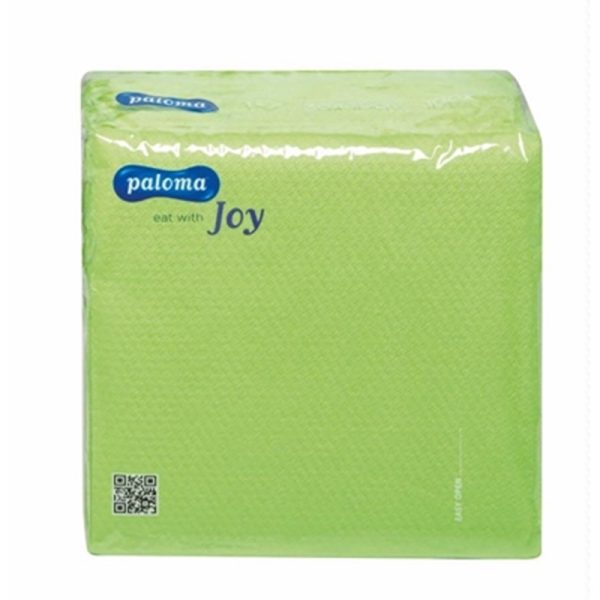 PALOMA 100 APPLE GREEN SERVIETTES