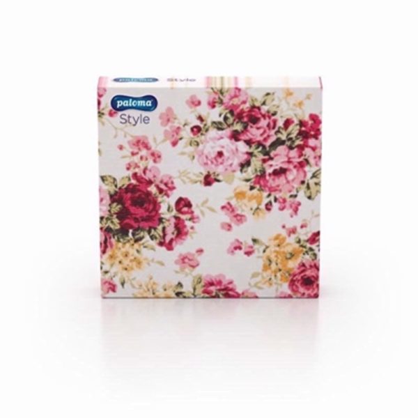 PALOMA NAPKIN 3 PLY RED ROSE 20 NAPKINS