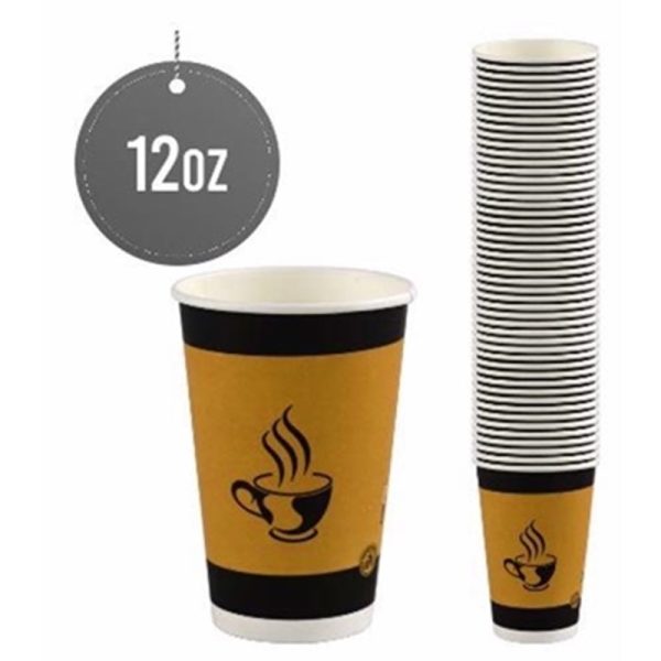 PAPER SINGLE WALL 50 CUPS 12OZ