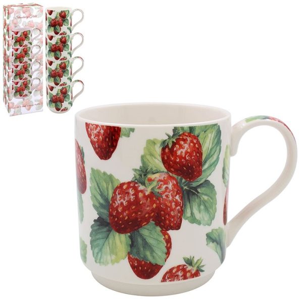 MUGS STACKING STRAWBERRY