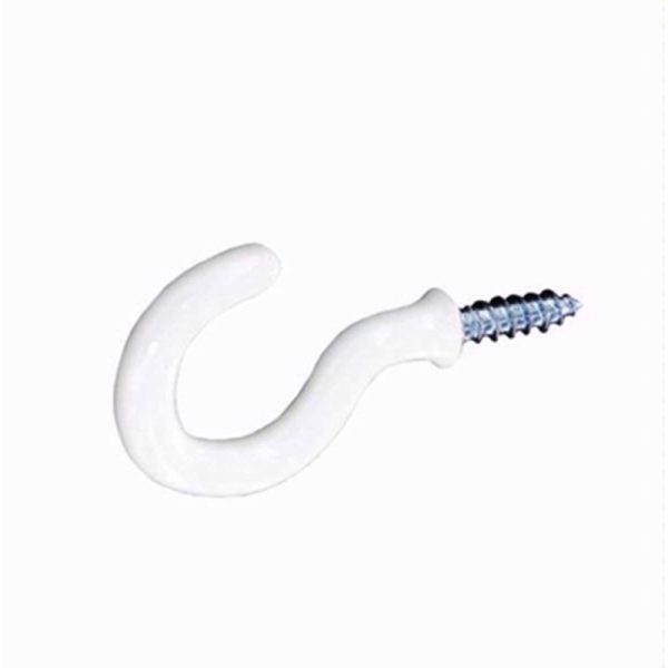 SECURIT CUP HOOKS PLASTIC - WHITE PACK OF 5 32MM