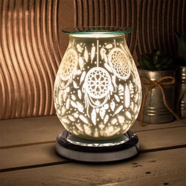 SATIN DREAMCATCHER AROMA LAMP WHITE