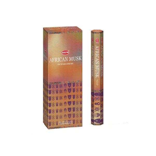 HEM INCENSE STICKS AFRICAN MUSK PACK OF 6