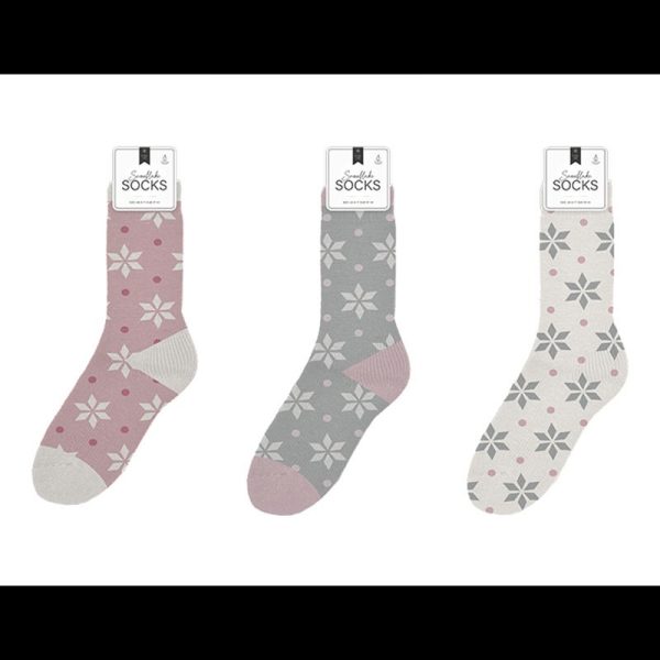 LADIES SNOWFLAKE THERMAL SOCKS