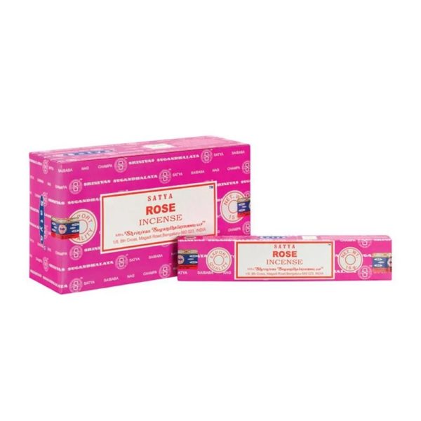 SATYA INCENSE STICKS ROSE PACK OF 12