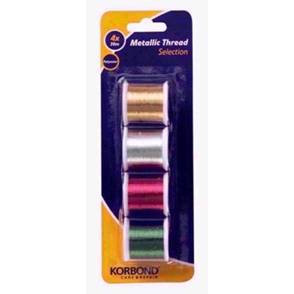 KORBOND METALLIC THREAD SELECTION 4X40M