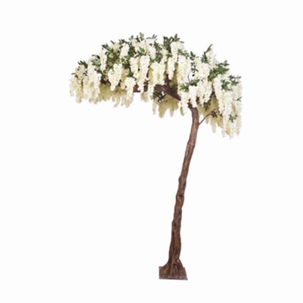 WISTERIA BLOSSOM HALF ARCH TREE CREAM 320CM