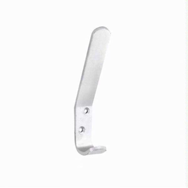 SECURIT HAT & COAT HOOK ALUMINIUM 125MM X 2